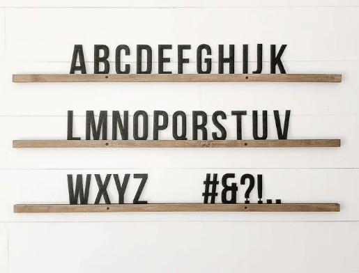 Large Wall Letter Board